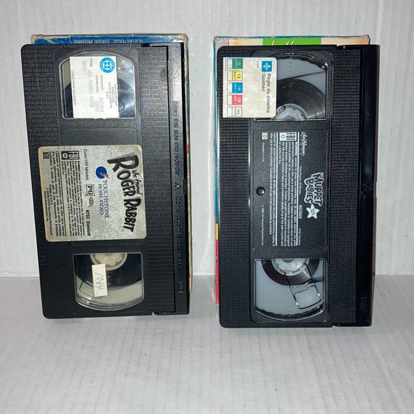 Who Framed Roger Rabbit and Muppet Babies VHS lot (former rentals) - Picture 3 of 3